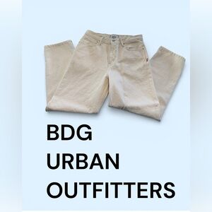 BDG Cream Denim Pants Size 32/30 High Waisted